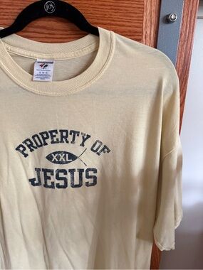Property of Jesus Graphic Tee - Yellow